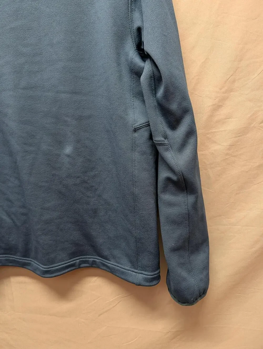 The North Face Jacket Mens Small Blue Black Full Zip Fleece Two Tone Pockets